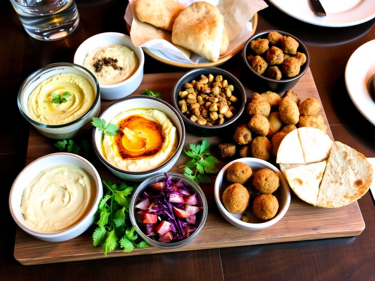 Mediterranean mezze sharing board